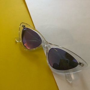 Clear frame sunnies
